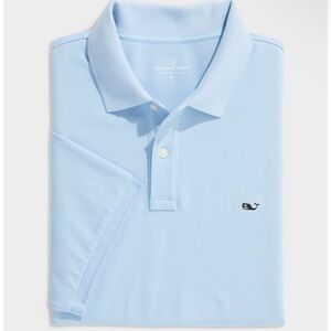 Vineyard Vines Pique Polo - Coastline Blue